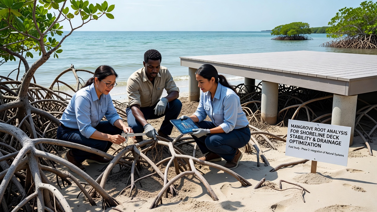 Examining Mangrove Root Networks to Optimize Drainage and Stability in Shoreline Deck Installations